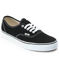 Vans Authentic Black and White Skate Shoes (Mens) at Zumiez : PDP