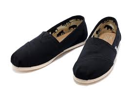 Black Canvas Women's Cordones TOMS Shoes Cheap Wholesale Online