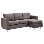 Furniture: Stunning Modern Minimalist Cream Small Sectional Sofa ...