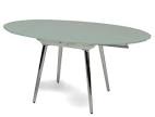 Modern Glass Oval Dining Table