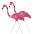 Amazon.com: Sculptural Gardens Pink Flamingo Lawn Ornament, Pair ...