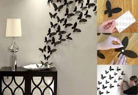 Foto : Hiasan dinding unik dari kertas yang dibentuk menjadi kupu ...