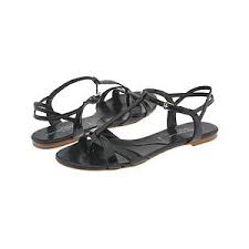 Sigerson Morrison 7007 (Black Patent) - Flat Dress Sandals - Polyvore