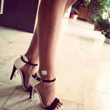 Shoes: high heels, black and white, heels, black, white - Wheretoget