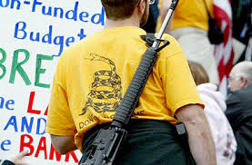 Image result for tea party carrying guns