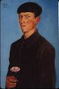 The Online Otto Dix Project - 1912-Self-portraitCarnation