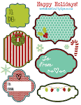 Free Printable Holiday Gift Tags - Happiness is Homemade