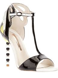 SOPHIA WEBSTER 'Dulcie' pumps - Black and white patent leather ...