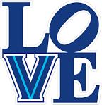 3 VILLANOVA LOVE Logo Vinyl Decal - WeSellSpirit.