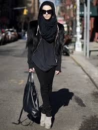 HAHA yes...this is more my style. All black--usually Abaya b/c lol ...