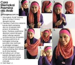 Cara memakai jilbab Pasmina ala arab - Jilbab Baju Muslim