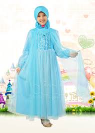 Jual Baju Muslim Anak Perempuan Ala Princess Frozen Queen Elsa