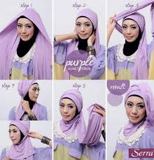 Cara memakai jilbab simple nan bagus