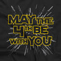 MAY THE 4TH BE WITH YOU funny Star Wars Day parody t-shirt tee.