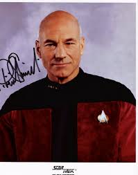 Hand-signed Patrick Stewart 'Picard' Next Generation Photo #1 larger image - stewart patrick tng