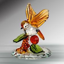 Cat Fancy Gifts - Crystal Florida Handcrafted Lead Crystal Bird Figurines - bir5838