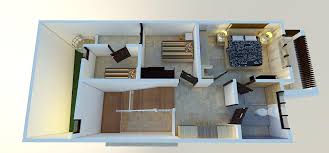 Jasa Gambar Desain Denah 3D Ruangan Rumah Minimalis Modern ...