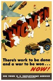 WWII propaganda poster for women to work