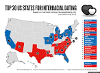 Top 20 States For Interracial Dating (