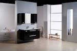 Bathroom: Awesome Black And White Bathroom Cabinet With Simple ...