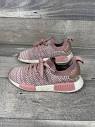 Adidas NMD R1 STLT Primeknit Women's Running Shoes Size 7 Ash Pink ...
