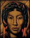 The indigenous woman from Tehuantepec | Alfredo Ramos Martínez | 1920 - the-indigenous-woman-from-tehuantepec-alfredo-ramos-martinez-1920