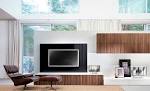 Contemporary lacquered TV wall unit - TIME - Besana