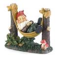 Amazon.com: Gifts & Decor Slumbering Gnome Garden Statue: Patio ...