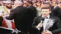 Sacha Baron Cohen Spills Kim Jong Il Ashes on Ryan Seacrest