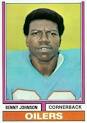 1974 Topps Benny Johnson #174 Football Card - 162509