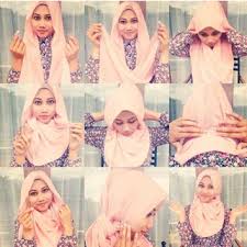 Tutorial Hijab Segi Empat Terbaru Simple dan Fashionable