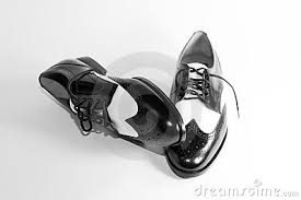 Men's Wingtip Black And White Shoes Stock Photo - Image: 12133940