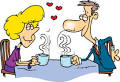 Royalty Free Clipart Image: Mom and Dad on a Date