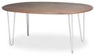 Vio Walnut Dining Table (Oval) - modern - dining tables