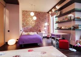 Chic Purple Comfortable Teen Bedroom Decoration Ideas For Young ...