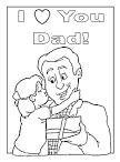 Father's Day Love Card Coloring Pages | Coloring Pages Sheets