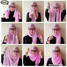 Memakai hijab sederhana dan Praktis - tutorial jilbab sederhana
