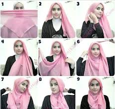 Tutorial Hijab Segi Empat Terbaru Simple dan Fashionable