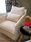 Furniture, White Comfortable Living Room Chair With Pillows : 11 ...