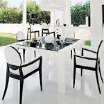 Black And White Dining Room Idea Sets