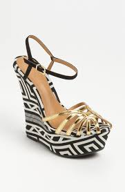 Fancy Black and White Wedges - Fashion So Awesome - Fashion So Awesome