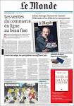 Newspaper Le Monde (France). Front pages from newspapers in France.
