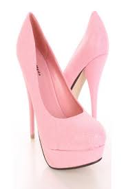 Light Pink Glitter Closed Toe Platform Pump Heels @ Amiclubwear ...
