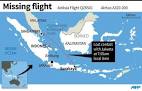 Search launched for missing AirAsia jet QZ8501 bound for Singapore.