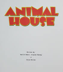 Image result for "Animal House" Movie Script