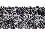 2 Yards of Wide Vintage Black Lace Trim. by CosmosCoolSupplies