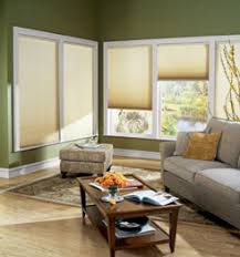 Cellular shades in various positions of open
