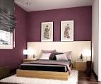 Bedroom. Modern Bedroom With Purple Color Scheme: Charming And ...