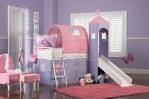 Powell Princess Castle Twin Tent Bunk Bed with Slide | GoWFB.