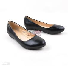 Comfortable Women Flat Heel Work Shoes Black Plus Size Single ...